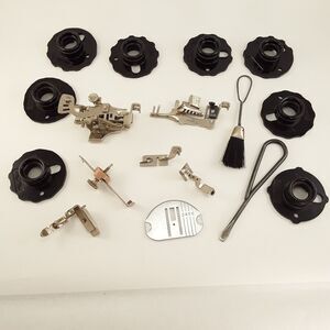 SINGER Machine Attachments Class 503, Specialty Feet, 8 Cams, 1 Plate, Tools